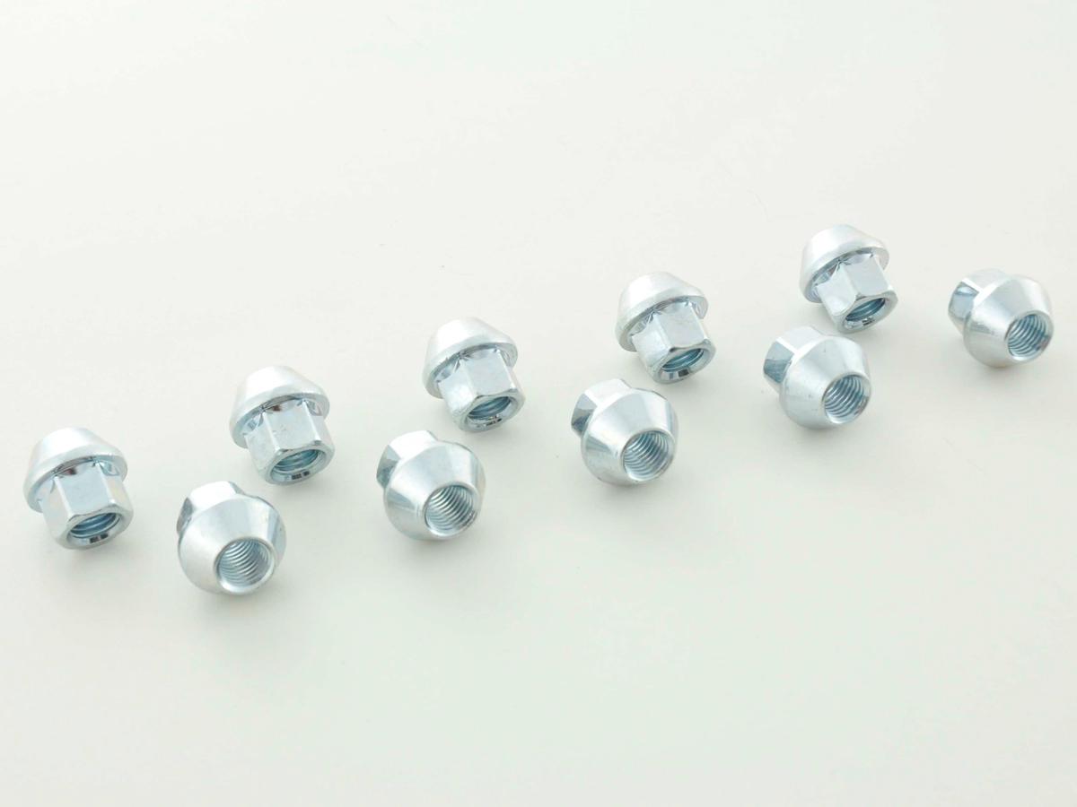 Radmuttern Set (10 Stk.) Länge 34mm Kegelbund M12x1,5 silber Radmuttern Set (10 Stk.) Länge 34mm Kegelbund M12x1,5 silber